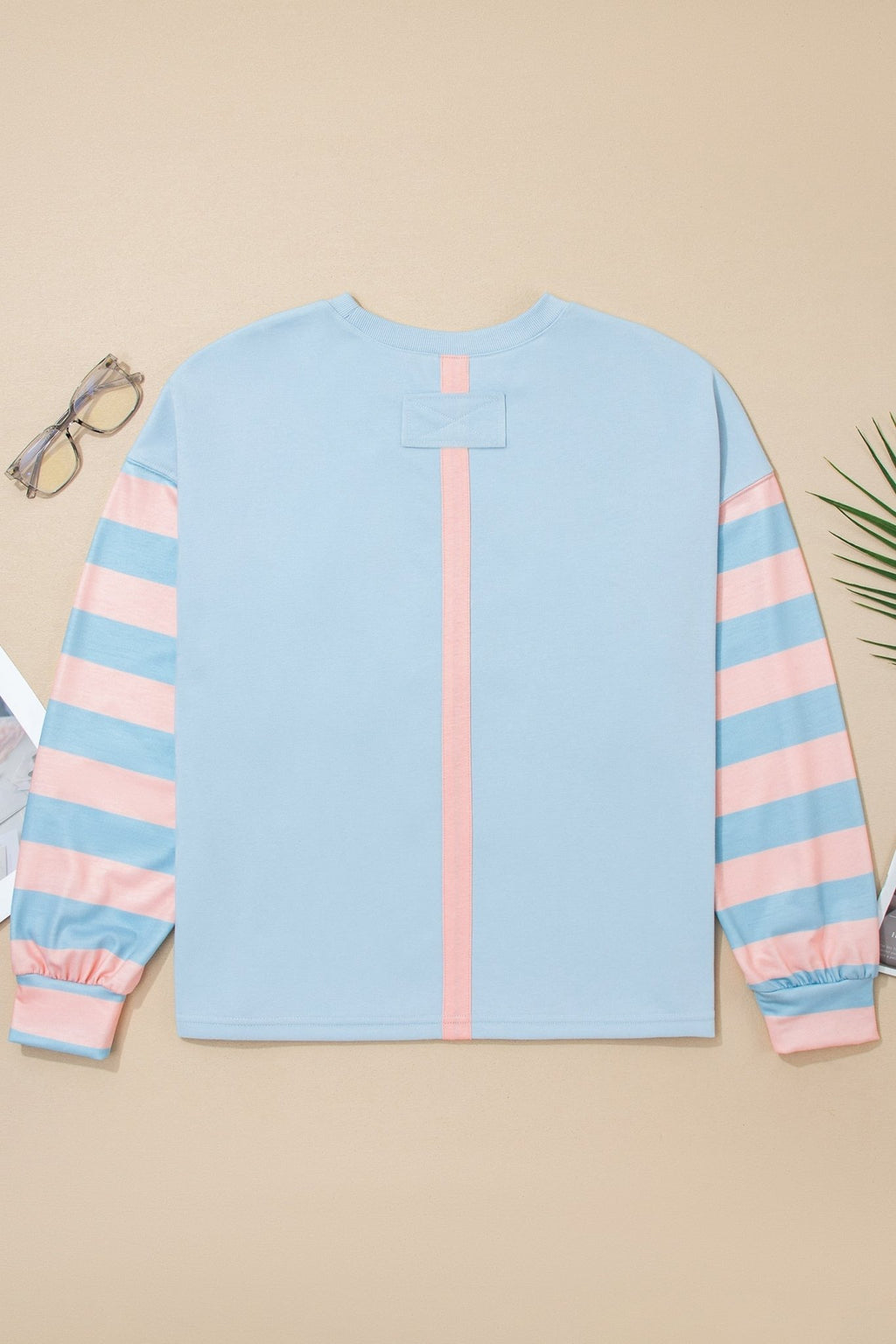 Floral Patchwork Stripe Long Sleeve Top - Rooted & Reckless Co.