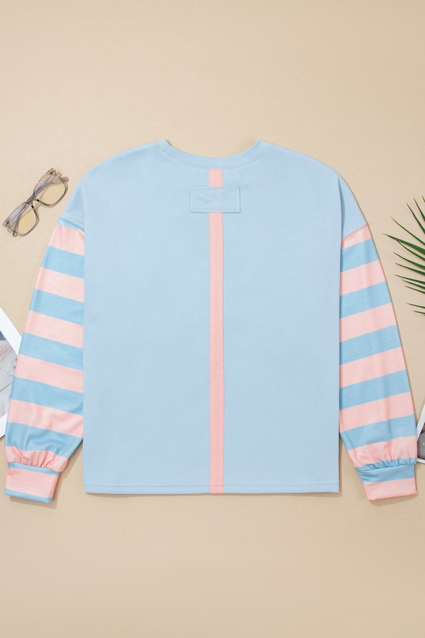 Floral Patchwork Stripe Long Sleeve Top - Rooted & Reckless Co.