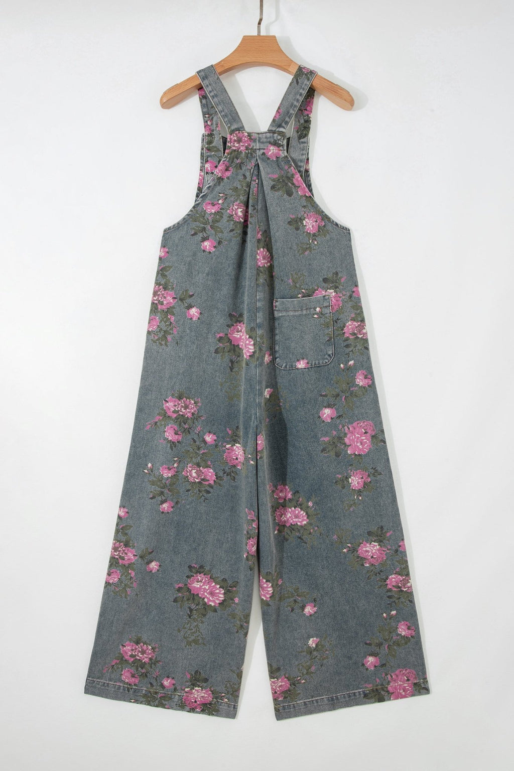 Floral Pleated High Waist Wide Leg Jumpsuit - Rooted & Reckless Co.