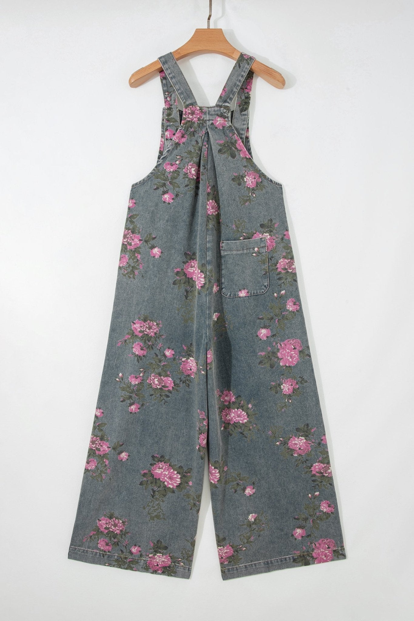 Floral Pleated High Waist Wide Leg Jumpsuit - Rooted & Reckless Co.