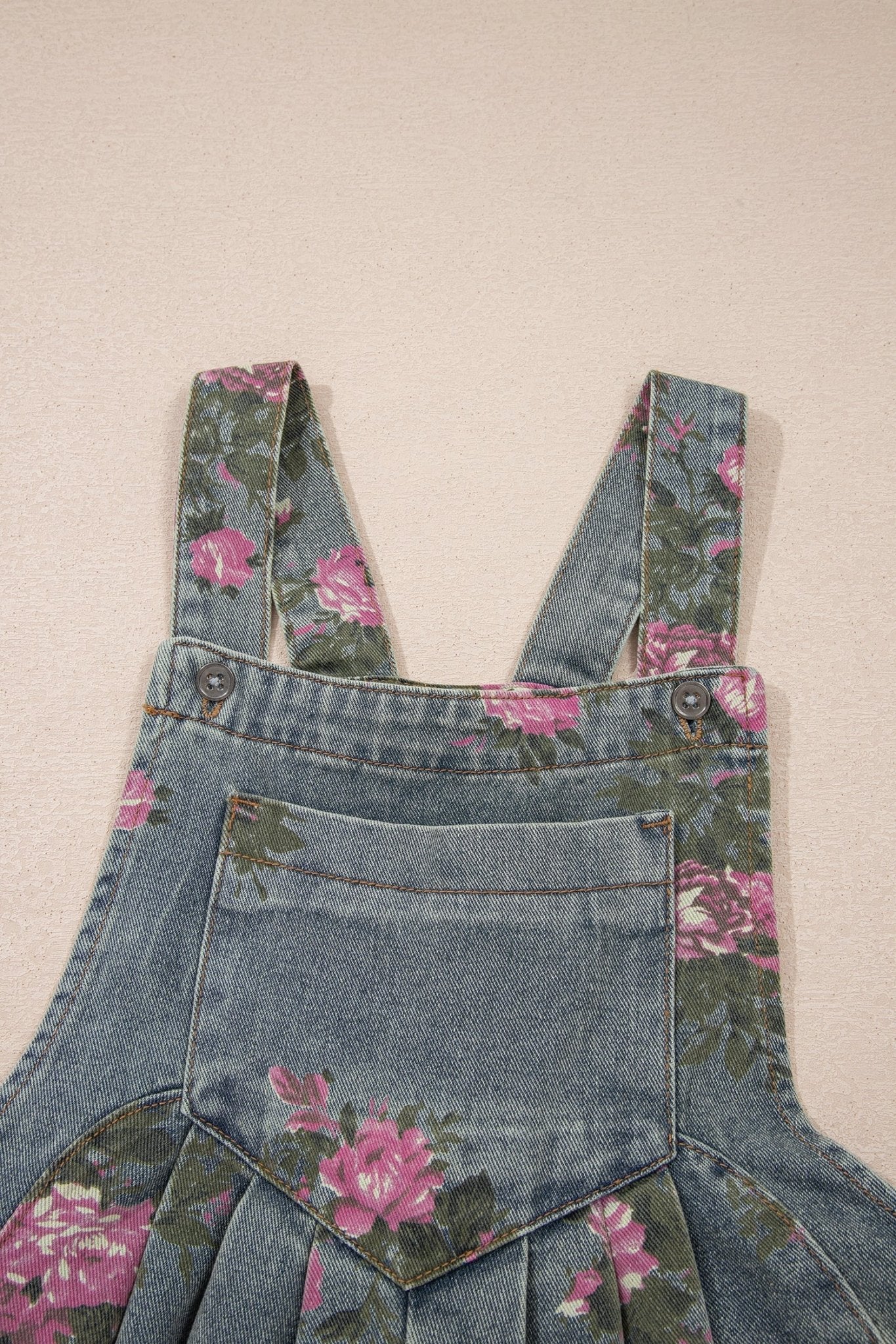 Floral Pleated High Waist Wide Leg Jumpsuit - Rooted & Reckless Co.
