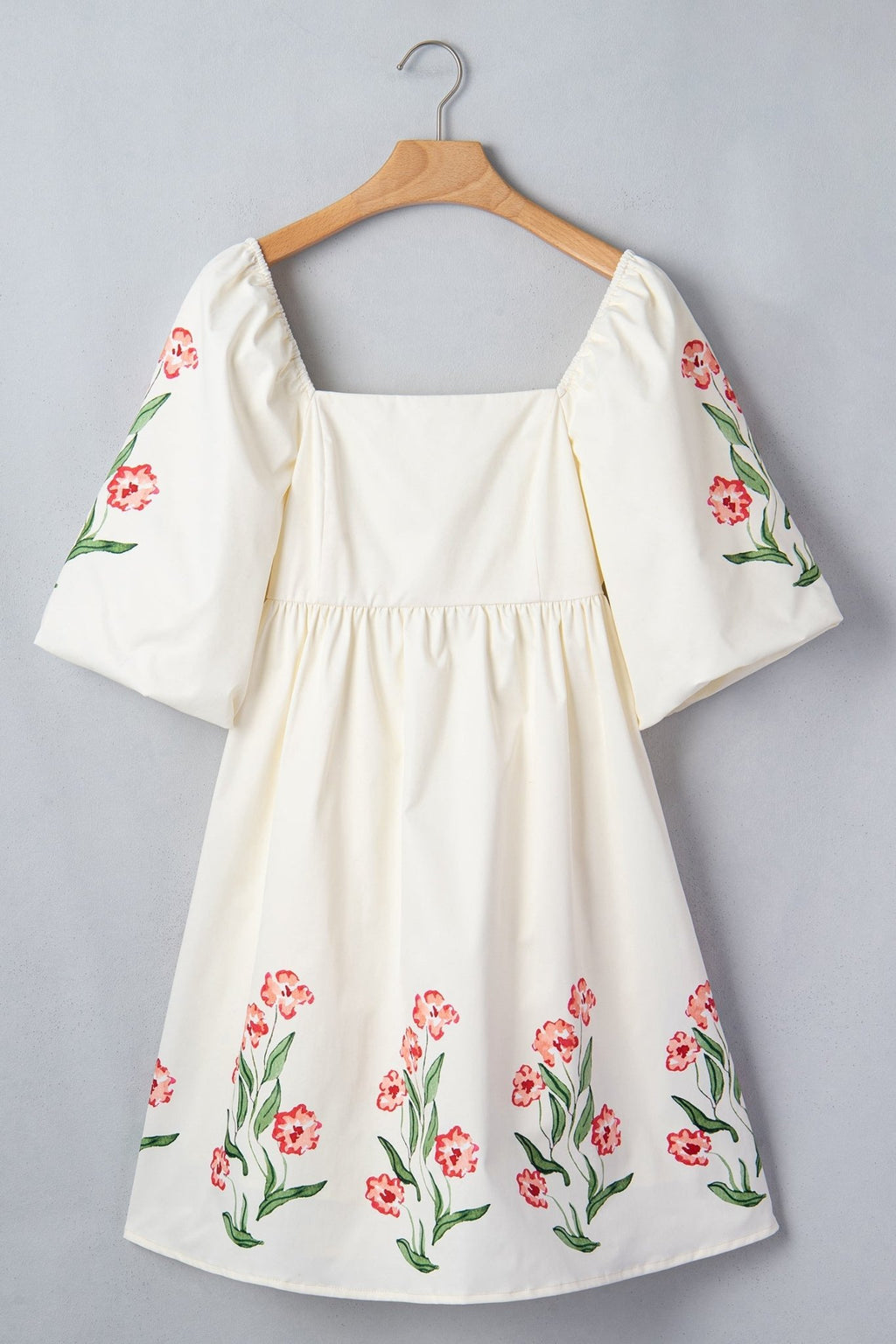 Floral Puff Sleeve Babydoll Dress - Rooted & Reckless Co.