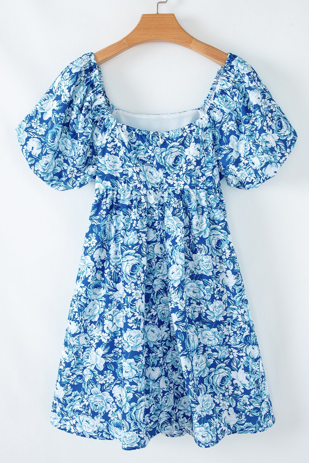 Floral Puff Sleeve Babydoll Mini Dress - Rooted & Reckless Co.