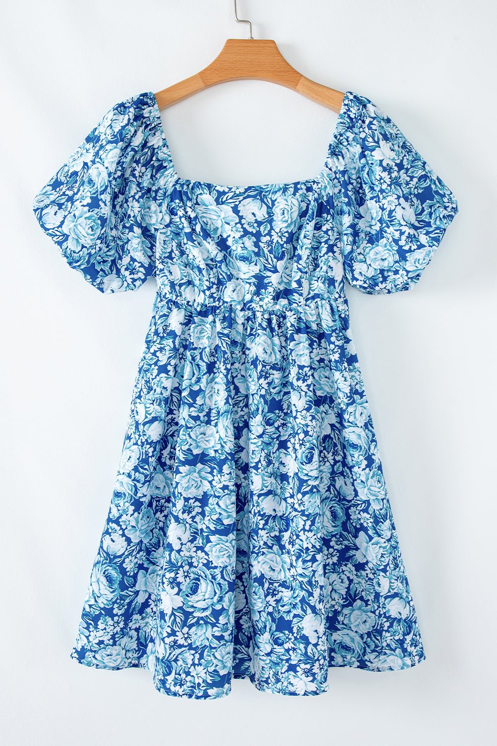 Floral Puff Sleeve Babydoll Mini Dress - Rooted & Reckless Co.