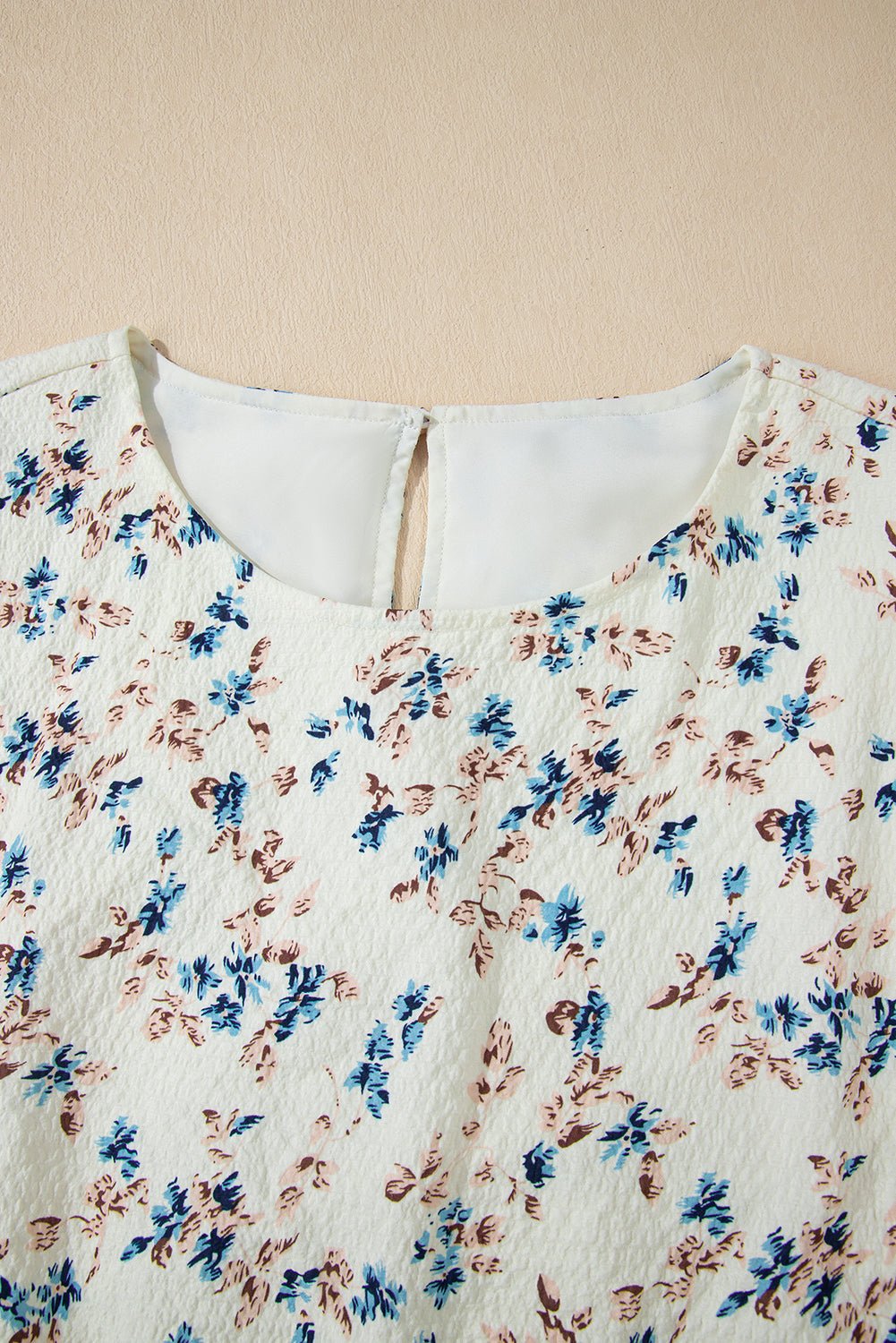 Floral Puff Sleeve Empire Waist Mini Dress - Rooted & Reckless Co.