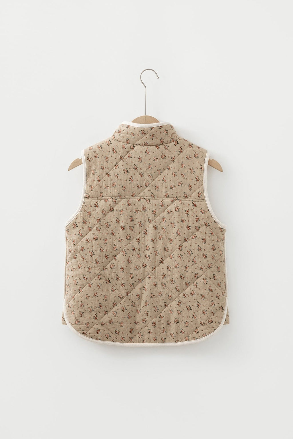 Floral Quilted Button Front Vest - Rooted & Reckless Co.