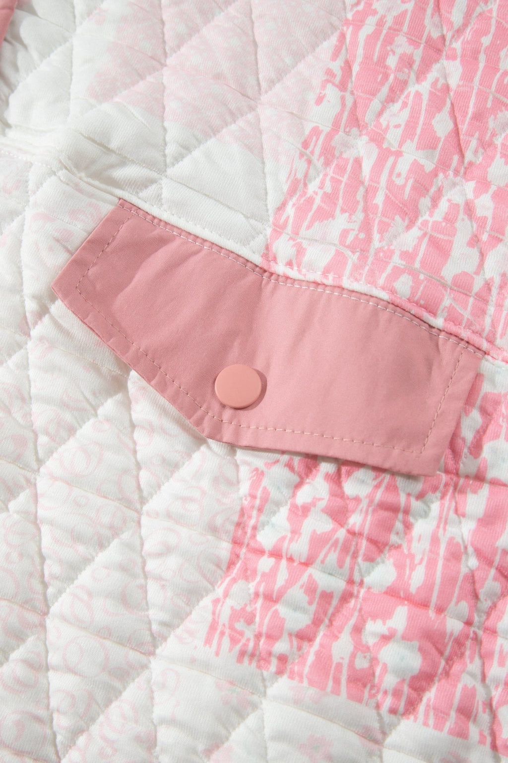Floral Quilted Half Button Pocket Pullover Sweatshirt - Rooted & Reckless Co.