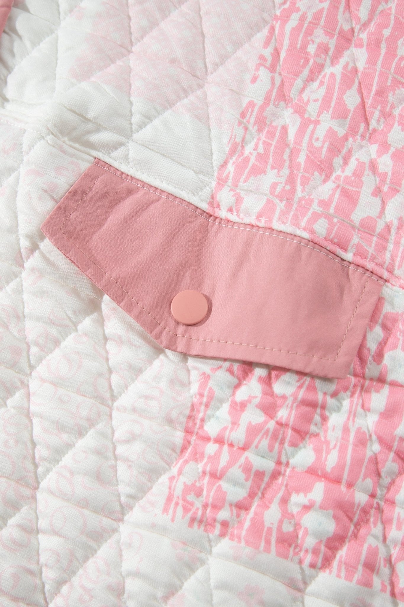 Floral Quilted Half Button Pocket Pullover Sweatshirt - Rooted & Reckless Co.