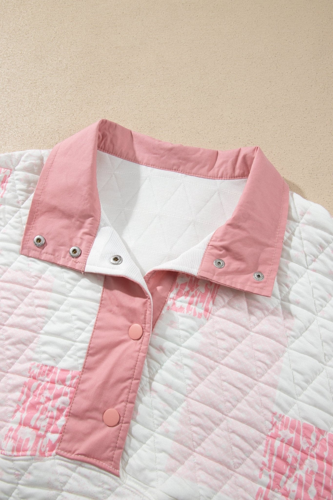 Floral Quilted Half Button Pocket Pullover Sweatshirt - Rooted & Reckless Co.