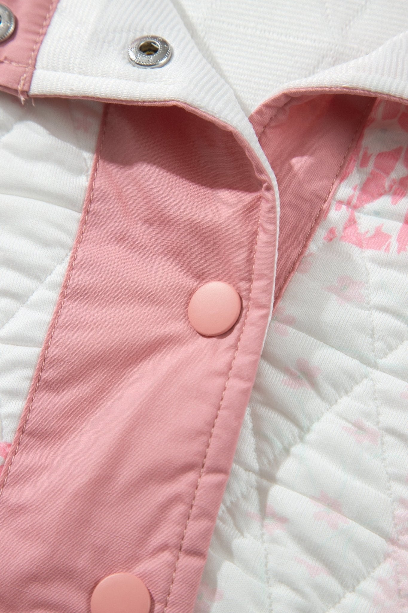 Floral Quilted Half Button Pocket Pullover Sweatshirt - Rooted & Reckless Co.