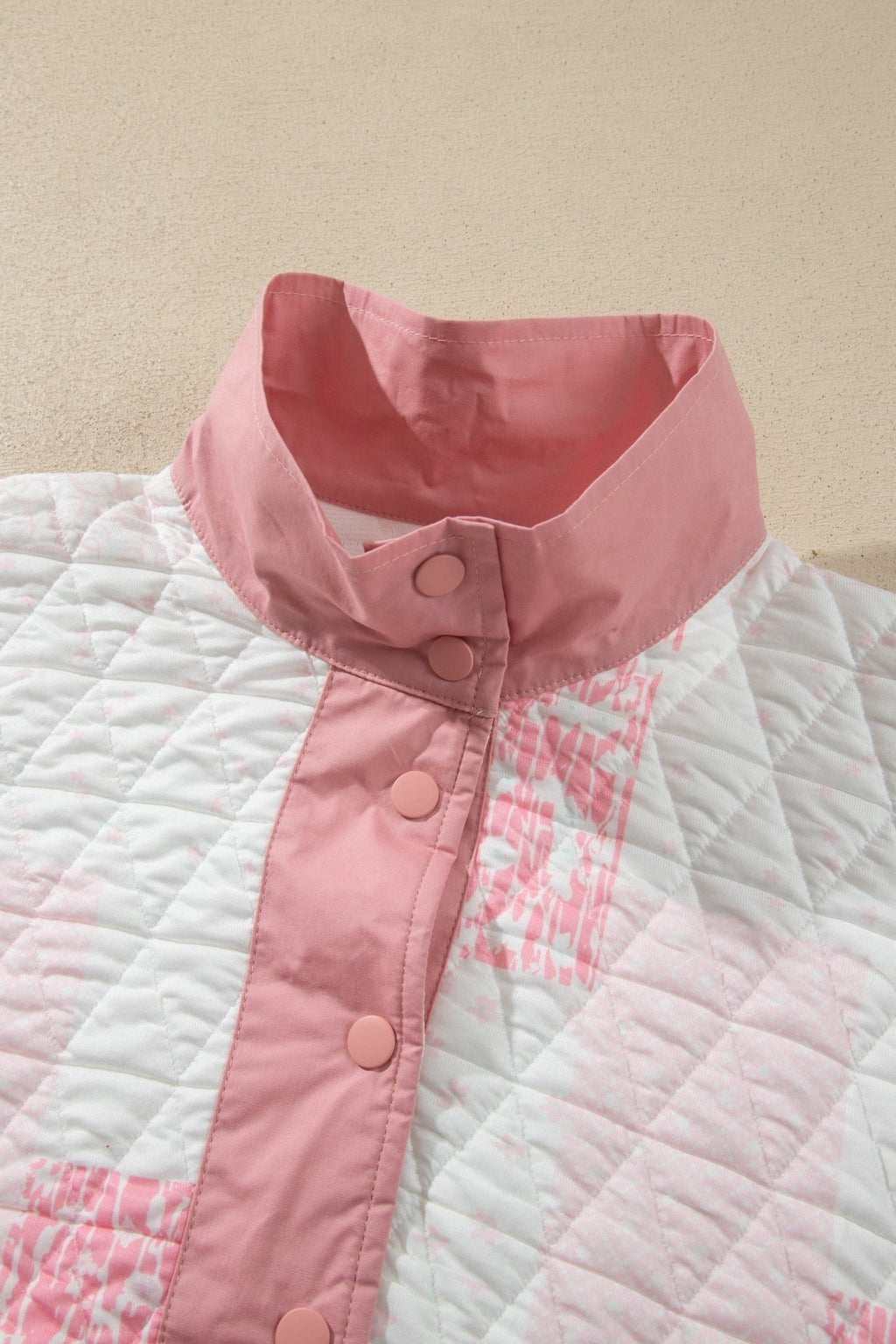 Floral Quilted Half Button Pocket Pullover Sweatshirt - Rooted & Reckless Co.
