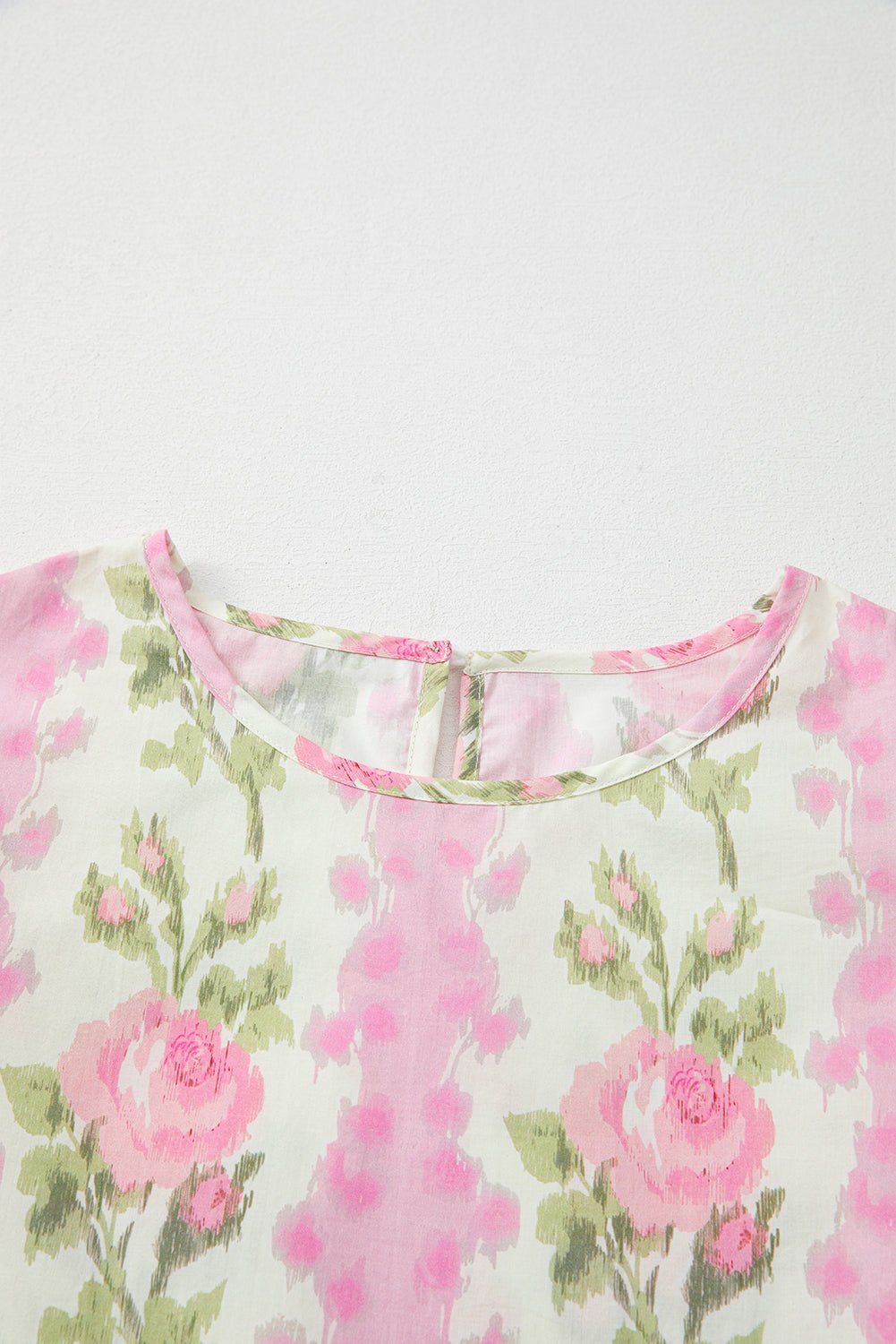 Floral Ruffle Short Sleeve Top - Rooted & Reckless Co.