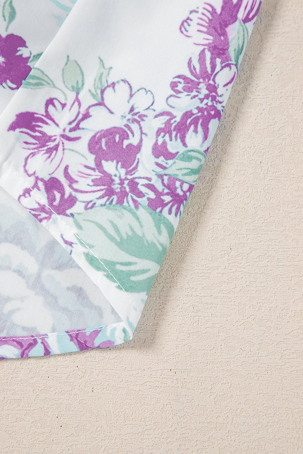 Floral Ruffle Sleeve Frilled Button-Up Shirt - Rooted & Reckless Co.