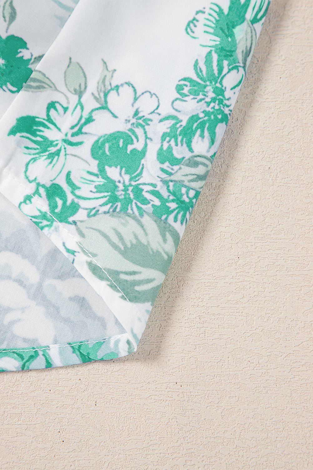 Floral Ruffle Sleeve Frilled Button-Up Shirt - Rooted & Reckless Co.