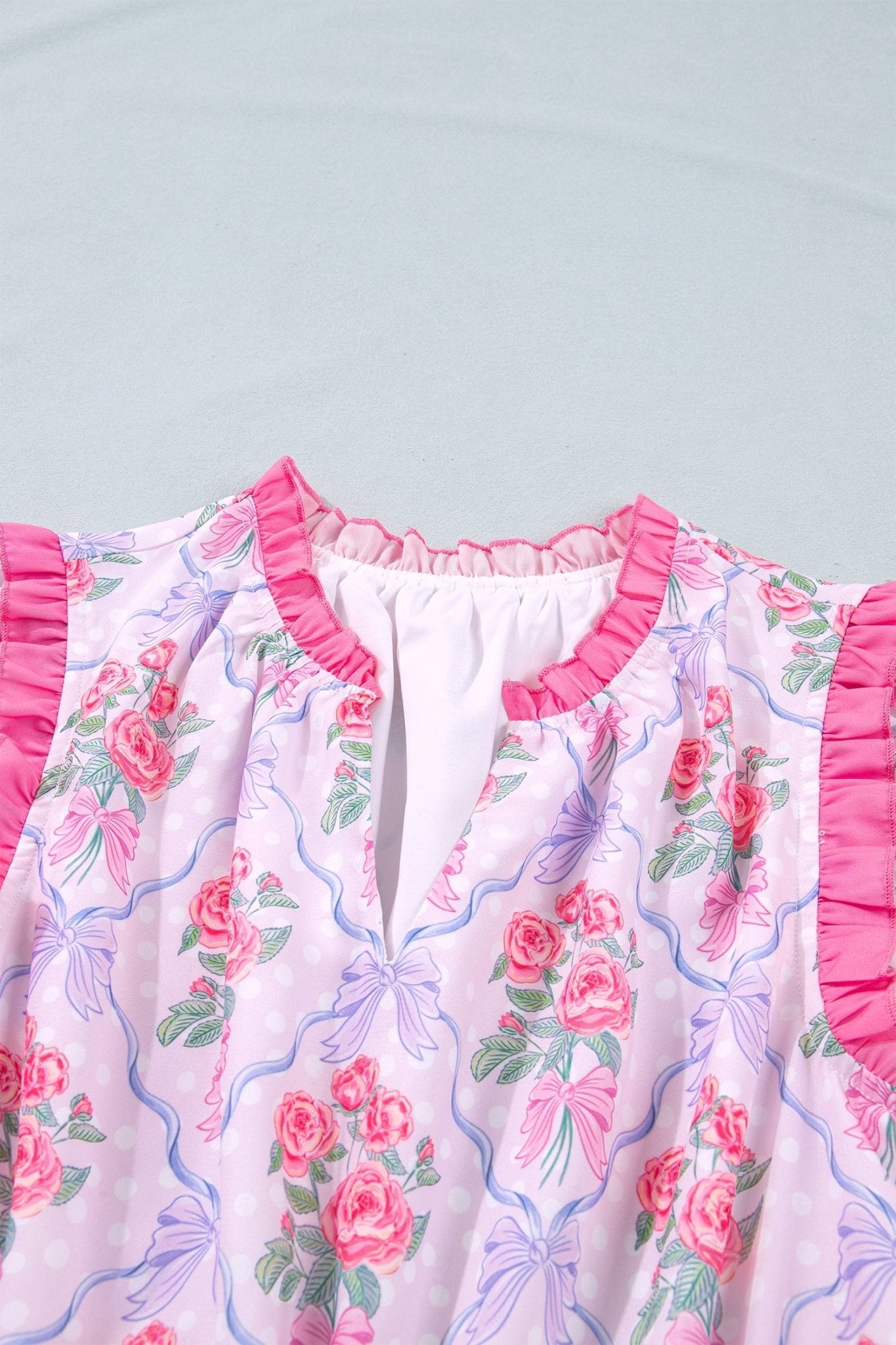 Floral Ruffle Tiered Sleeveless Mini Dress - Rooted & Reckless Co.