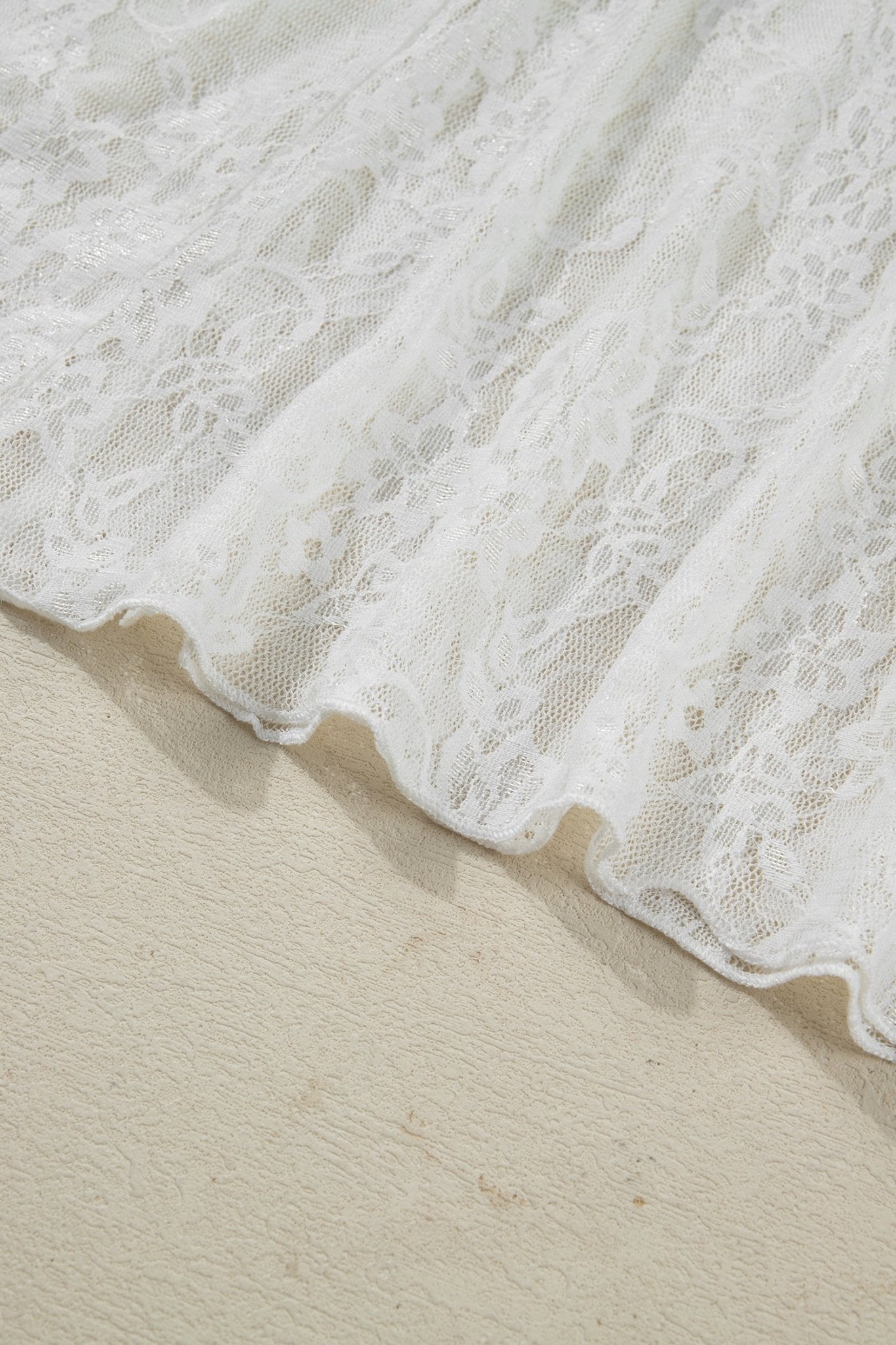 Floral Sheer Lace Flowy Maxi Skirt - Rooted & Reckless Co.