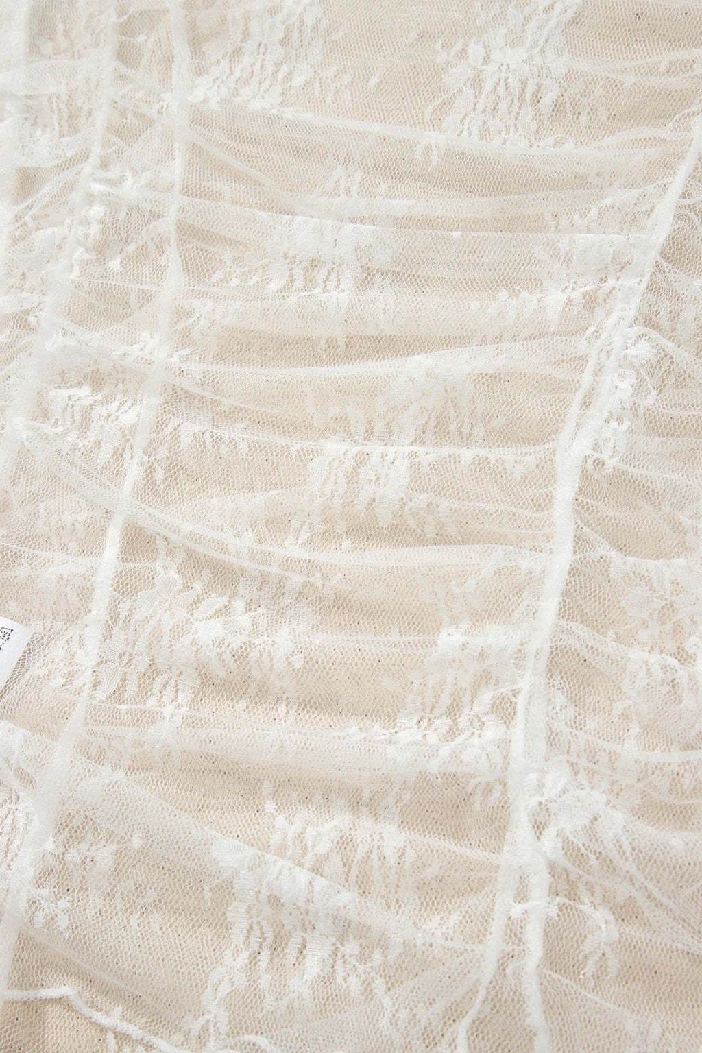 Floral Sheer Lace Mesh Exposed Seam Ruched Top - Rooted & Reckless Co.