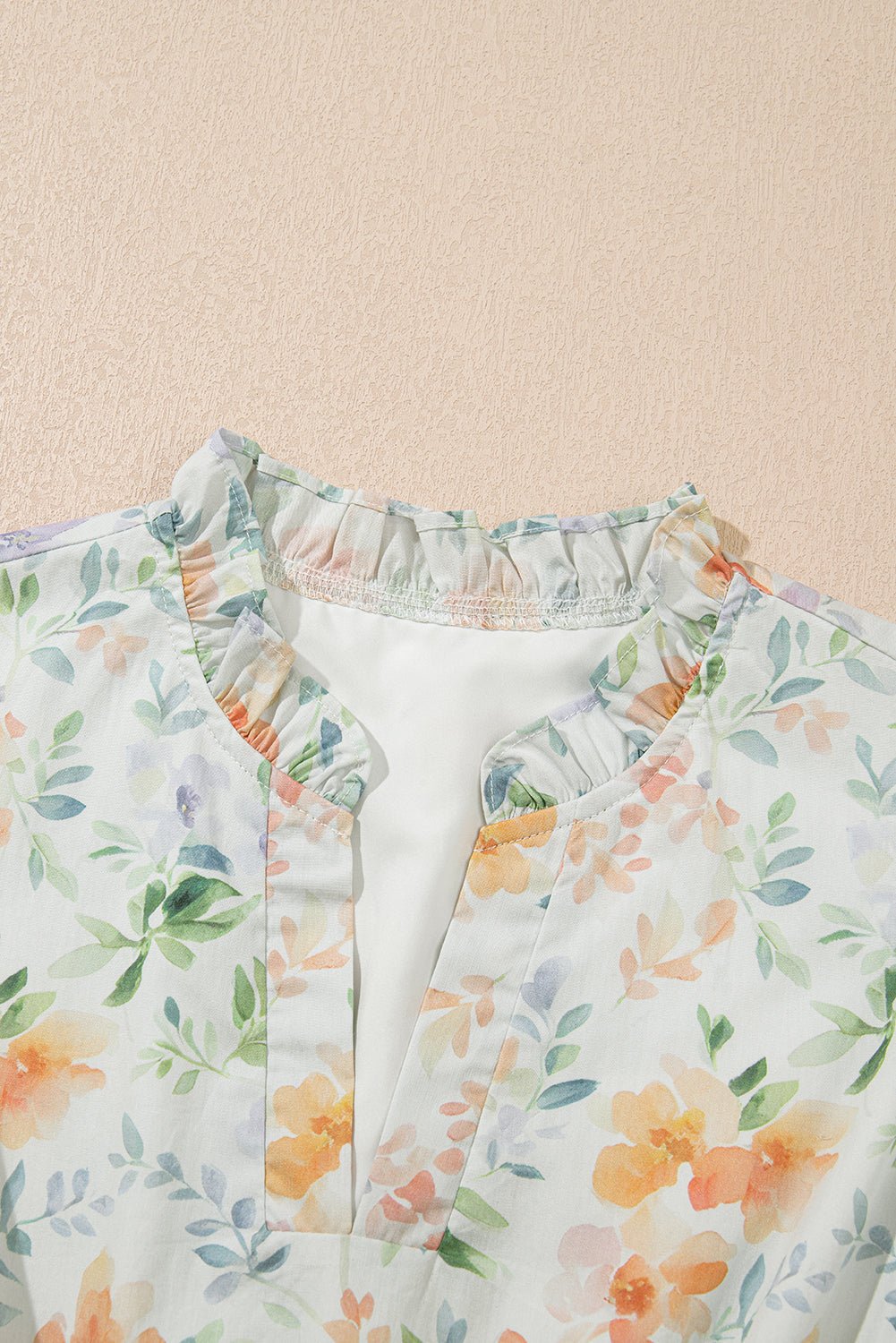 Floral Shirred High Waist Puff Sleeve Dress - Rooted & Reckless Co.