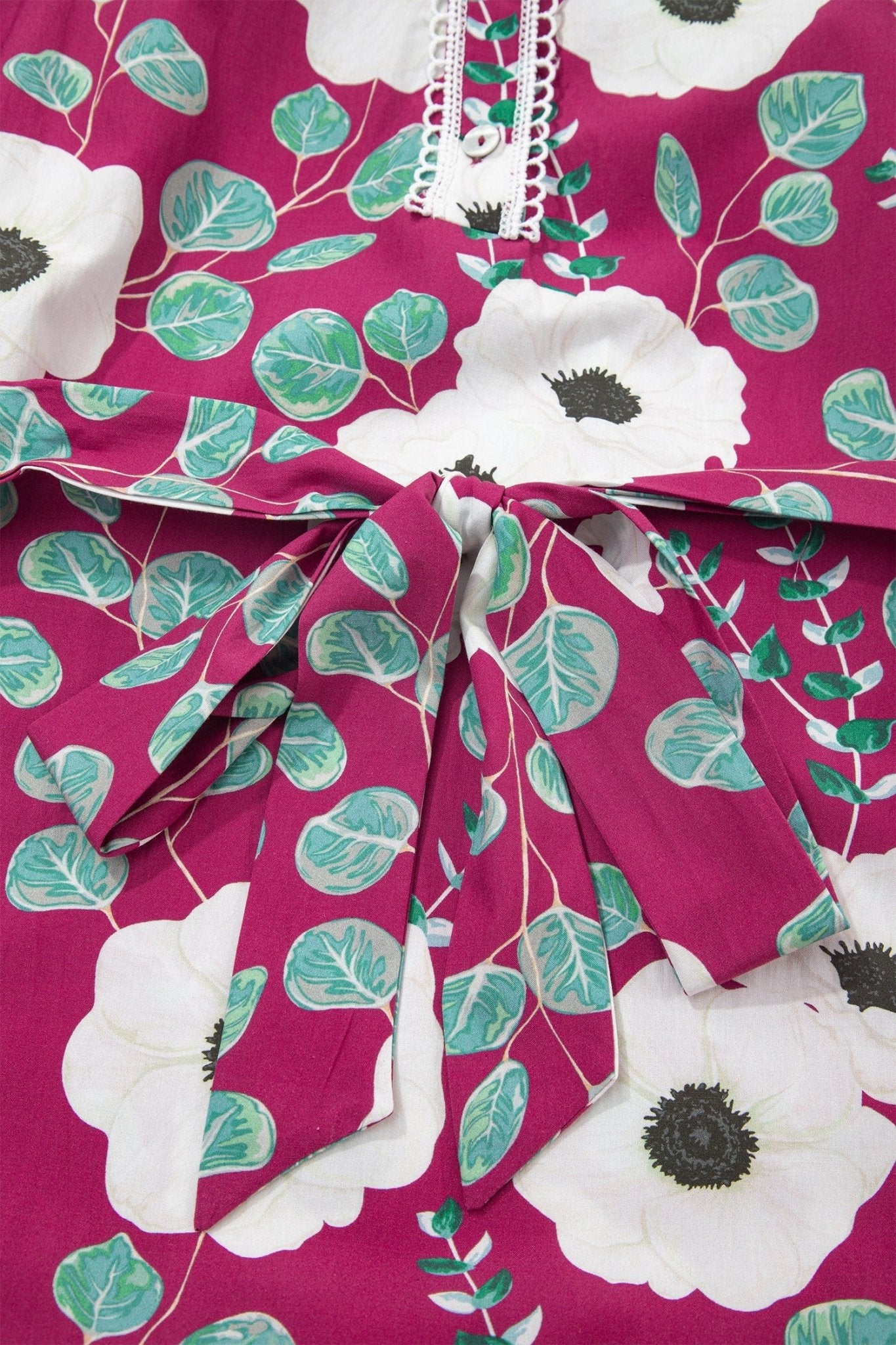 Floral Short Puff Sleeve Belted Mini Dress - Rooted & Reckless Co.