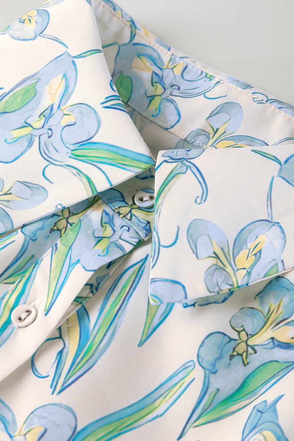 Floral Short Sleeve Buttoned Shirt Dress - Rooted & Reckless Co.