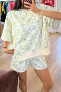 Floral Short Sleeve & Elastic Waist Short Sets - Rooted & Reckless Co.