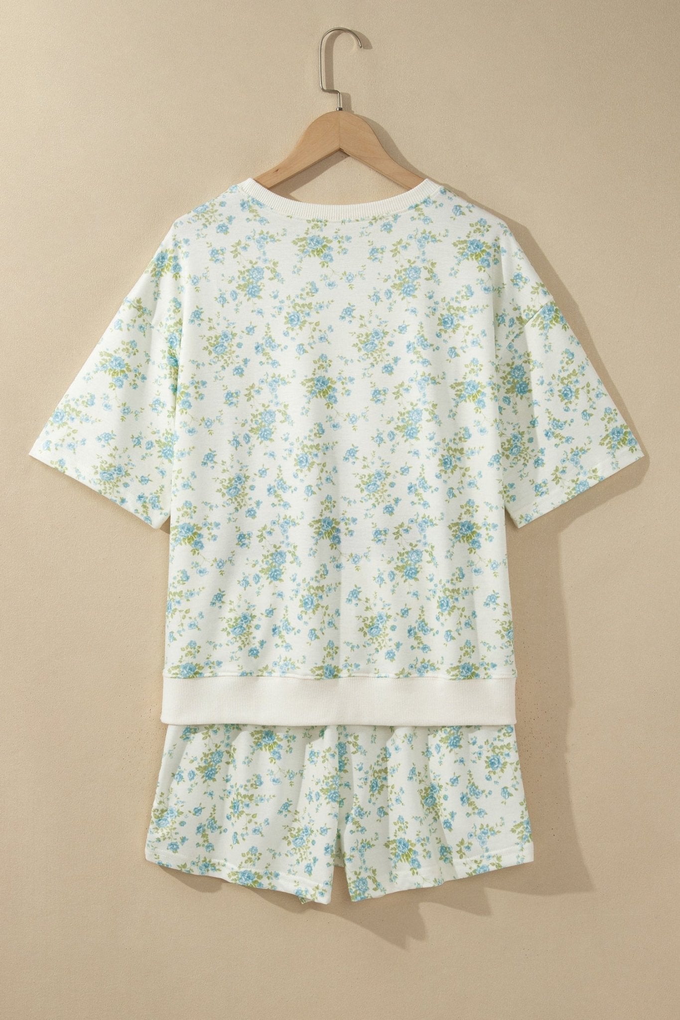 Floral Short Sleeve & Elastic Waist Short Sets - Rooted & Reckless Co.