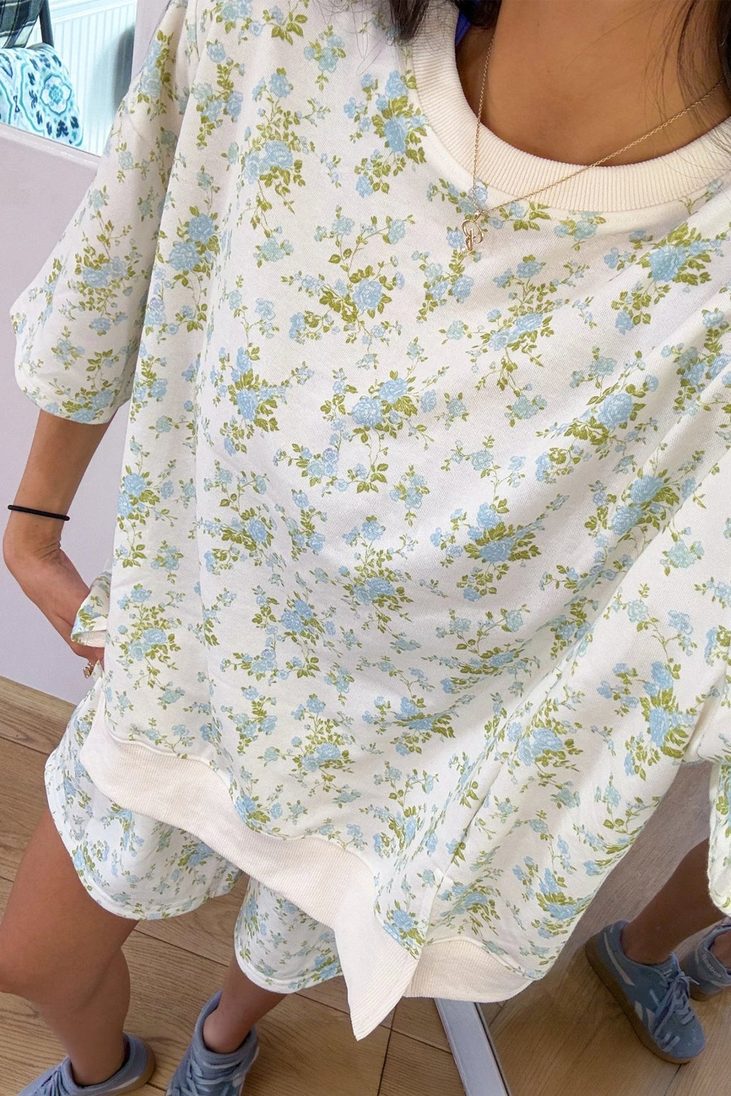 Floral Short Sleeve & Elastic Waist Short Sets - Rooted & Reckless Co.
