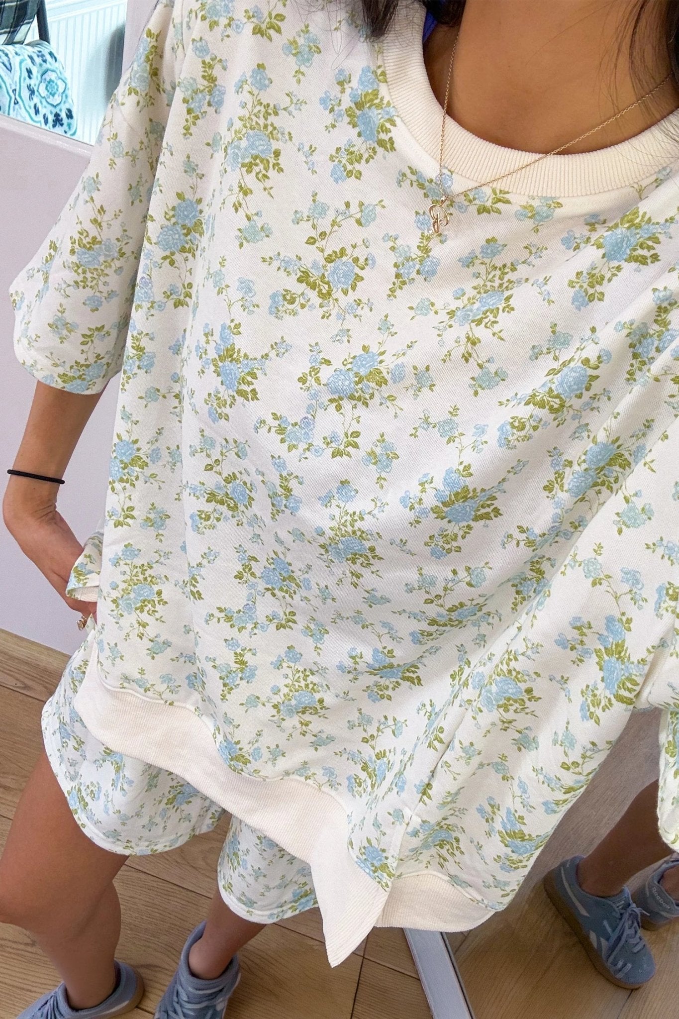 Floral Short Sleeve & Elastic Waist Short Sets - Rooted & Reckless Co.