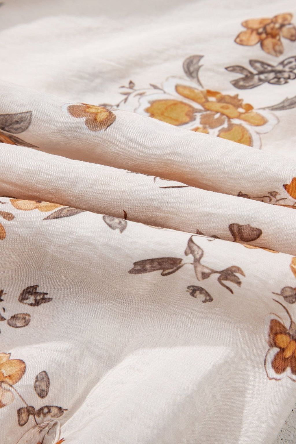 Floral Silky Button-Up Long Sleeve Shirt - Rooted & Reckless Co.