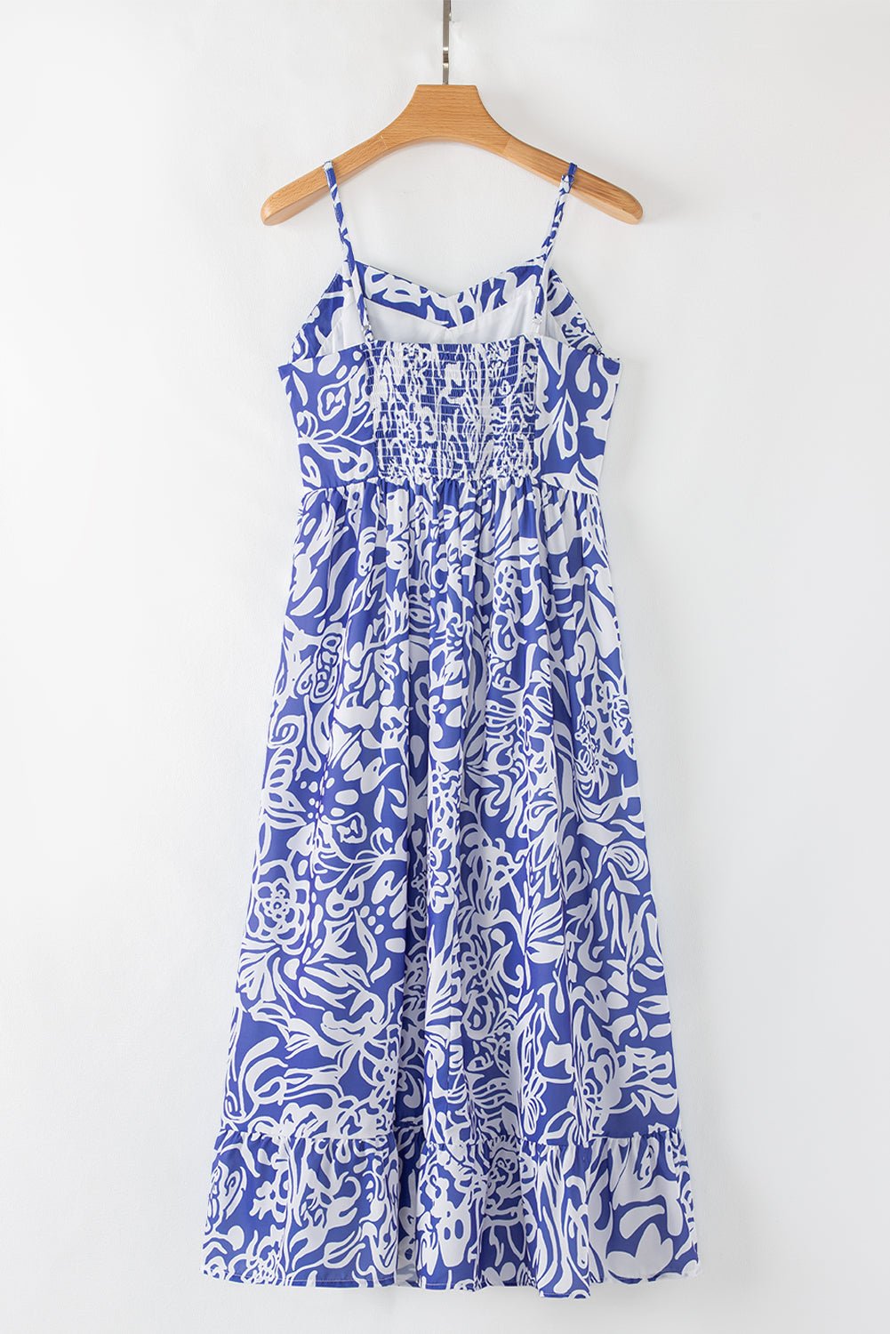 Floral Spaghetti Strap High-Waist Maxi Dress - Rooted & Reckless Co.