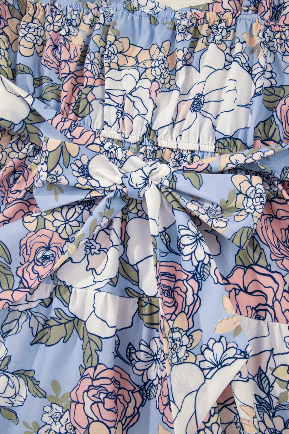 Floral Spaghetti Strap Tiered Mini Dress - Rooted & Reckless Co.