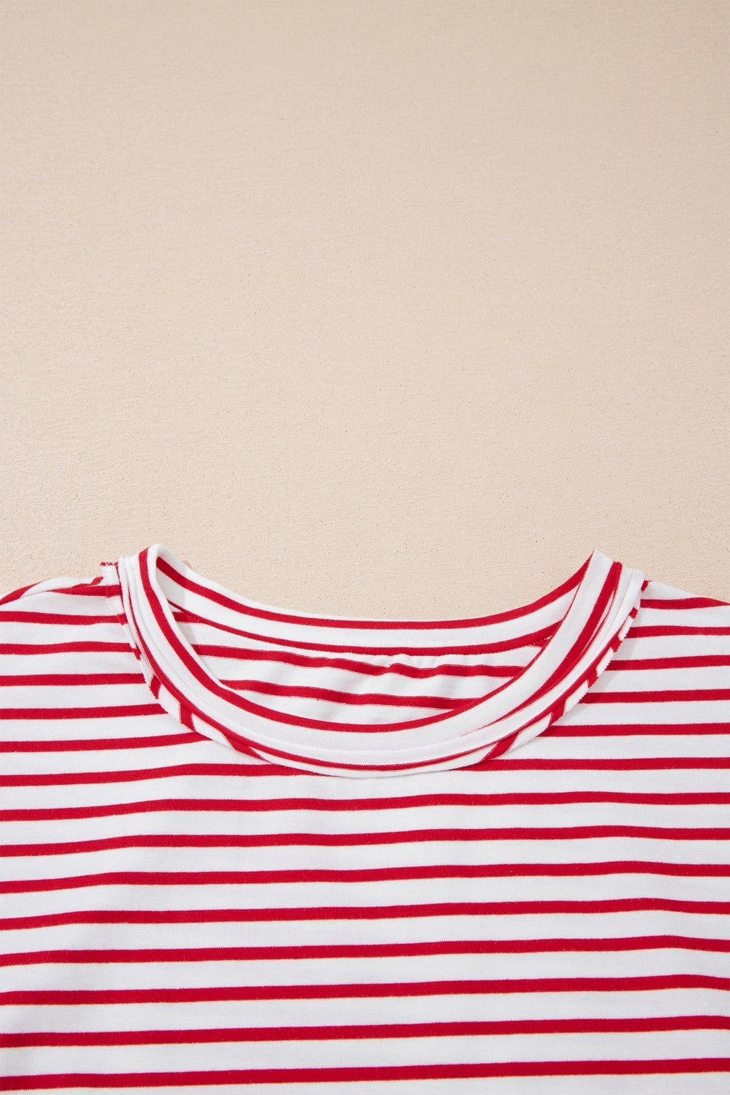 Floral Stripe Patchwork Puff Sleeve Round Neck Top - Rooted & Reckless Co.