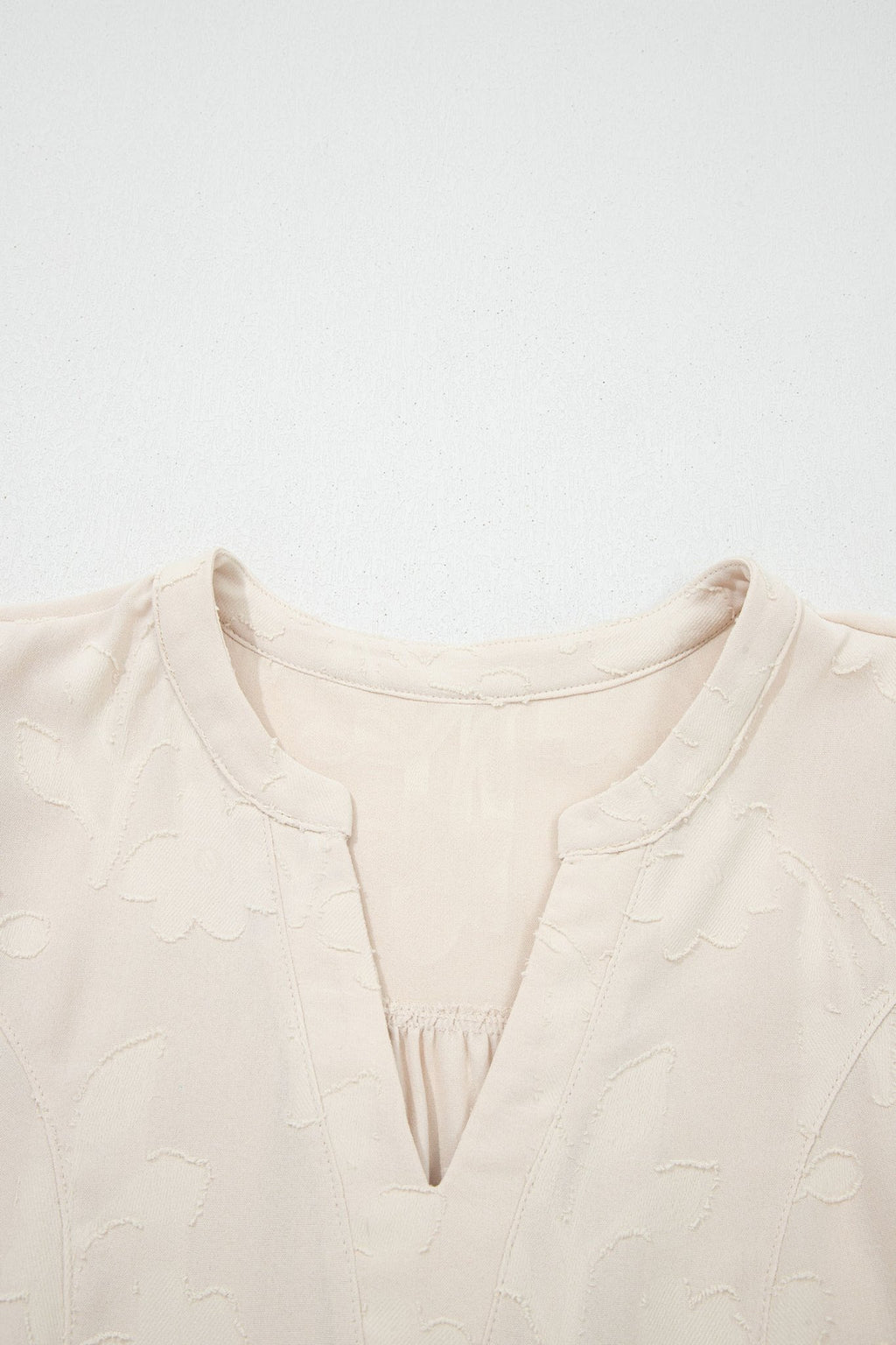 Floral Textured Long Sleeve Tiered Mini Dress - Rooted & Reckless Co.