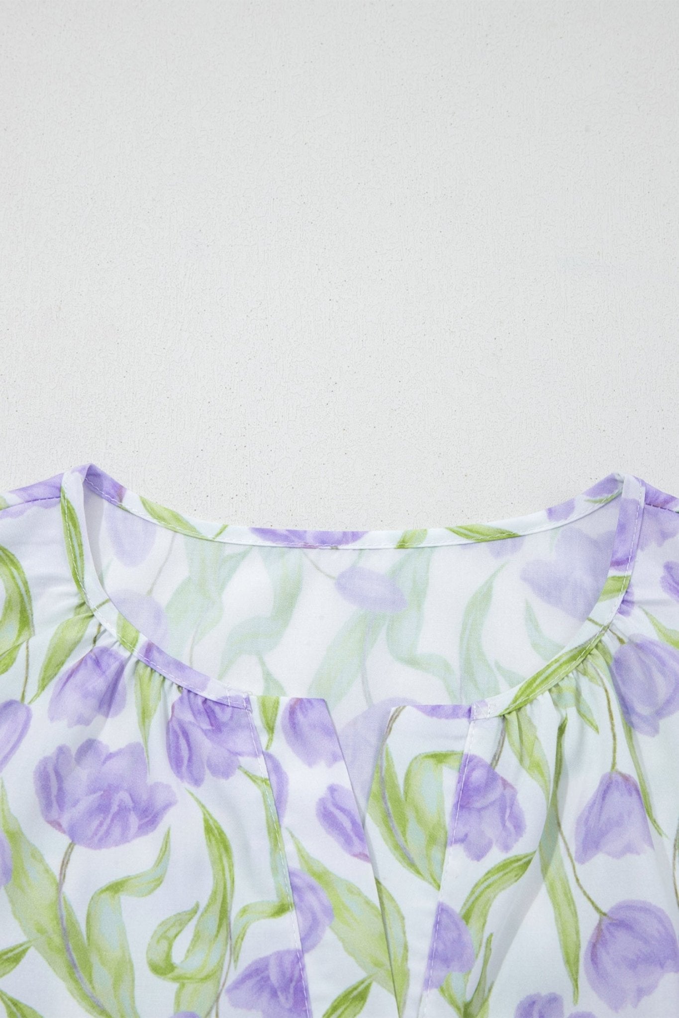 Floral Tulip Contrast Trim Midi Dress - Rooted & Reckless Co.