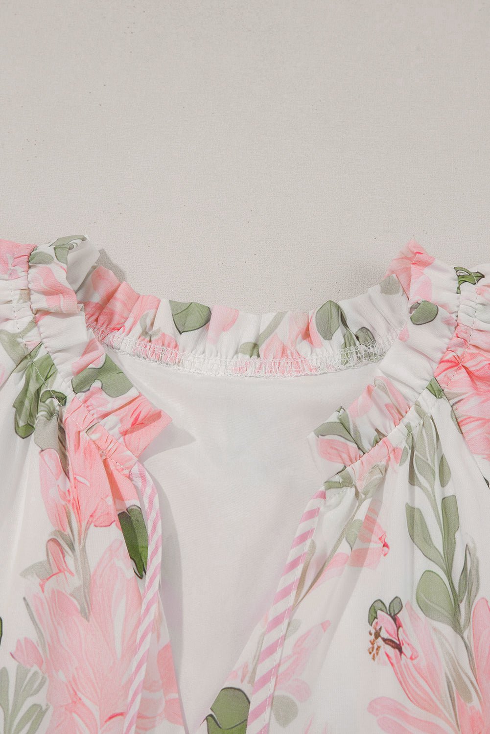 Floral V-Neck Layered Short Sleeve Mini Dress - Rooted & Reckless Co.