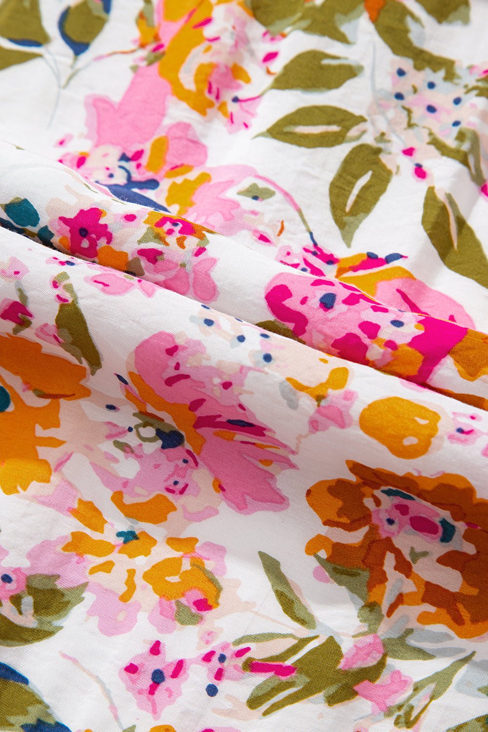 Floral V-Neck Short Sleeve Maxi Dress - Rooted & Reckless Co.