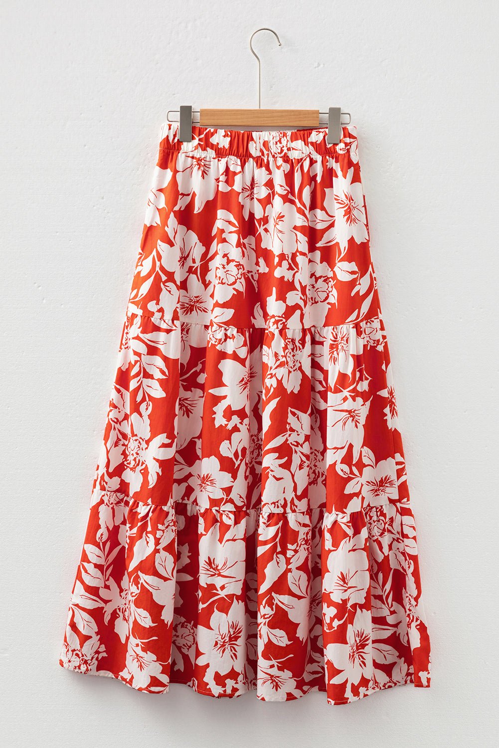 Floral Western High Split Maxi Skirt - Rooted & Reckless Co.
