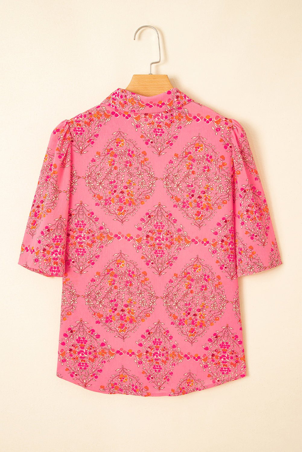 Floral Wide Short Sleeve Button Up Shirt - Rooted & Reckless Co.