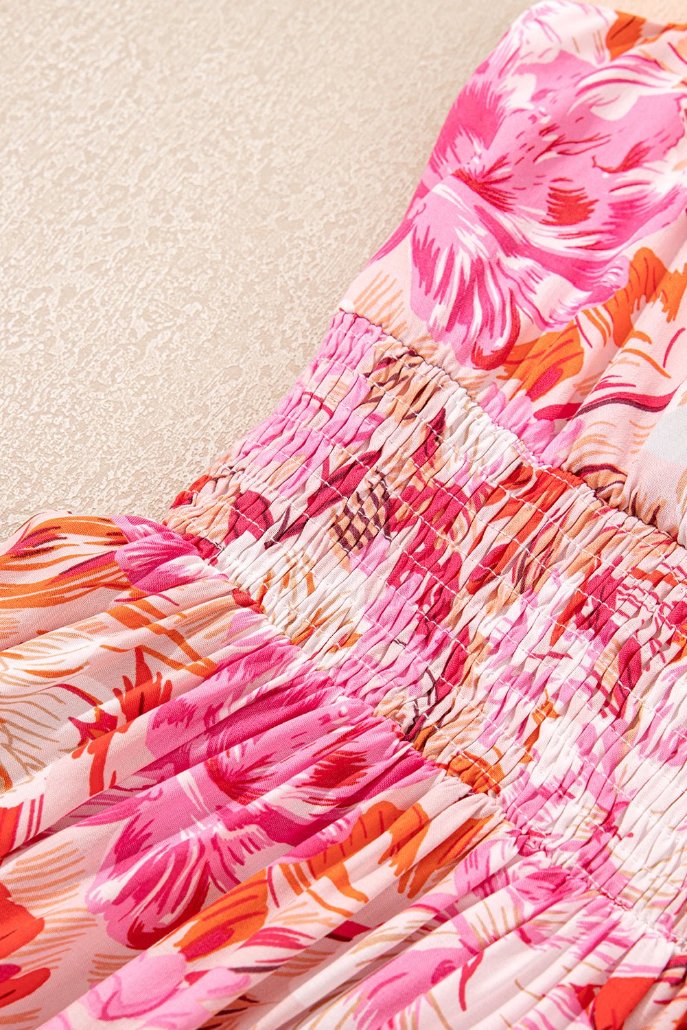 Floral Wrap V-Neck Spaghetti Strap Dress - Rooted & Reckless Co.