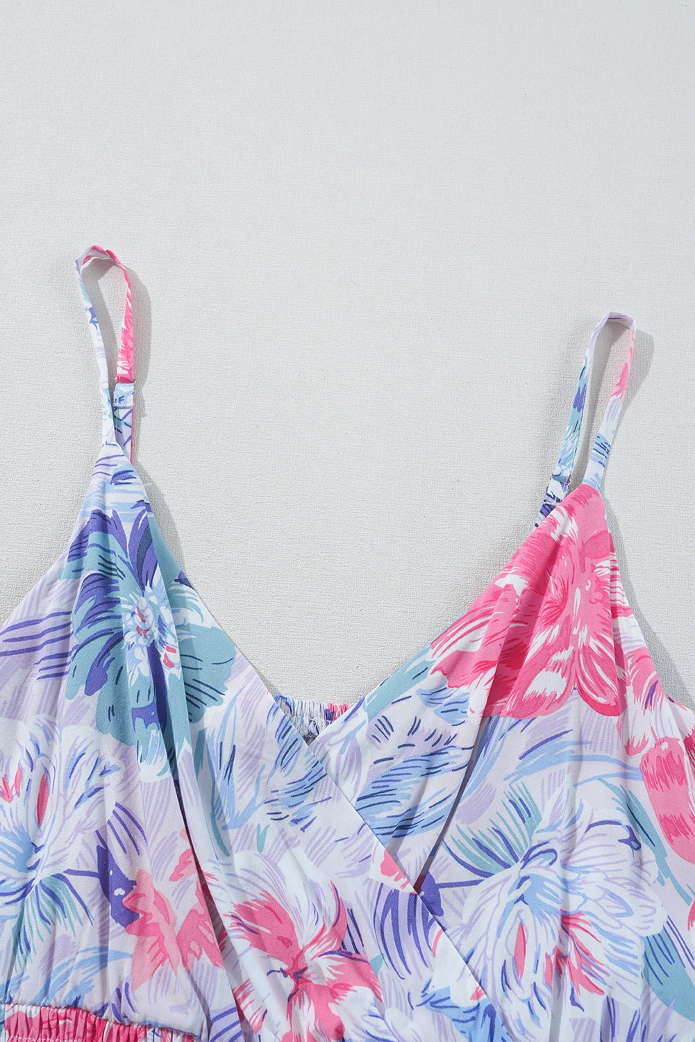 Floral Wrap V-Neck Spaghetti Strap Dress - Rooted & Reckless Co.