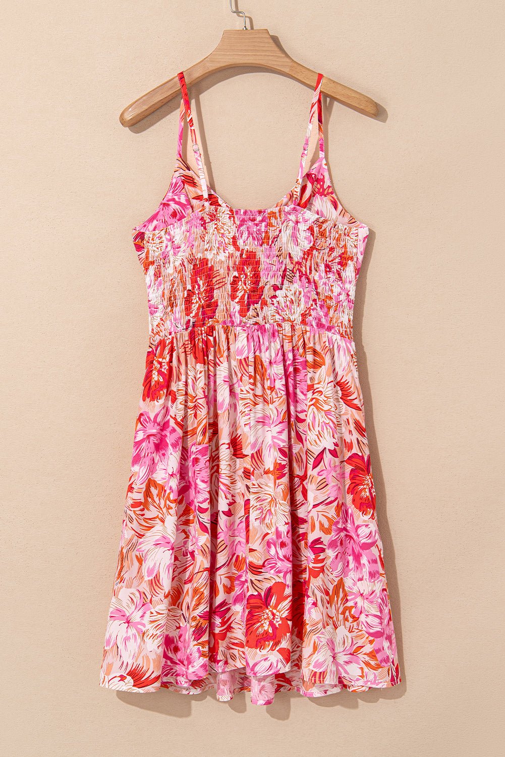 Floral Wrap V-Neck Spaghetti Strap Dress - Rooted & Reckless Co.