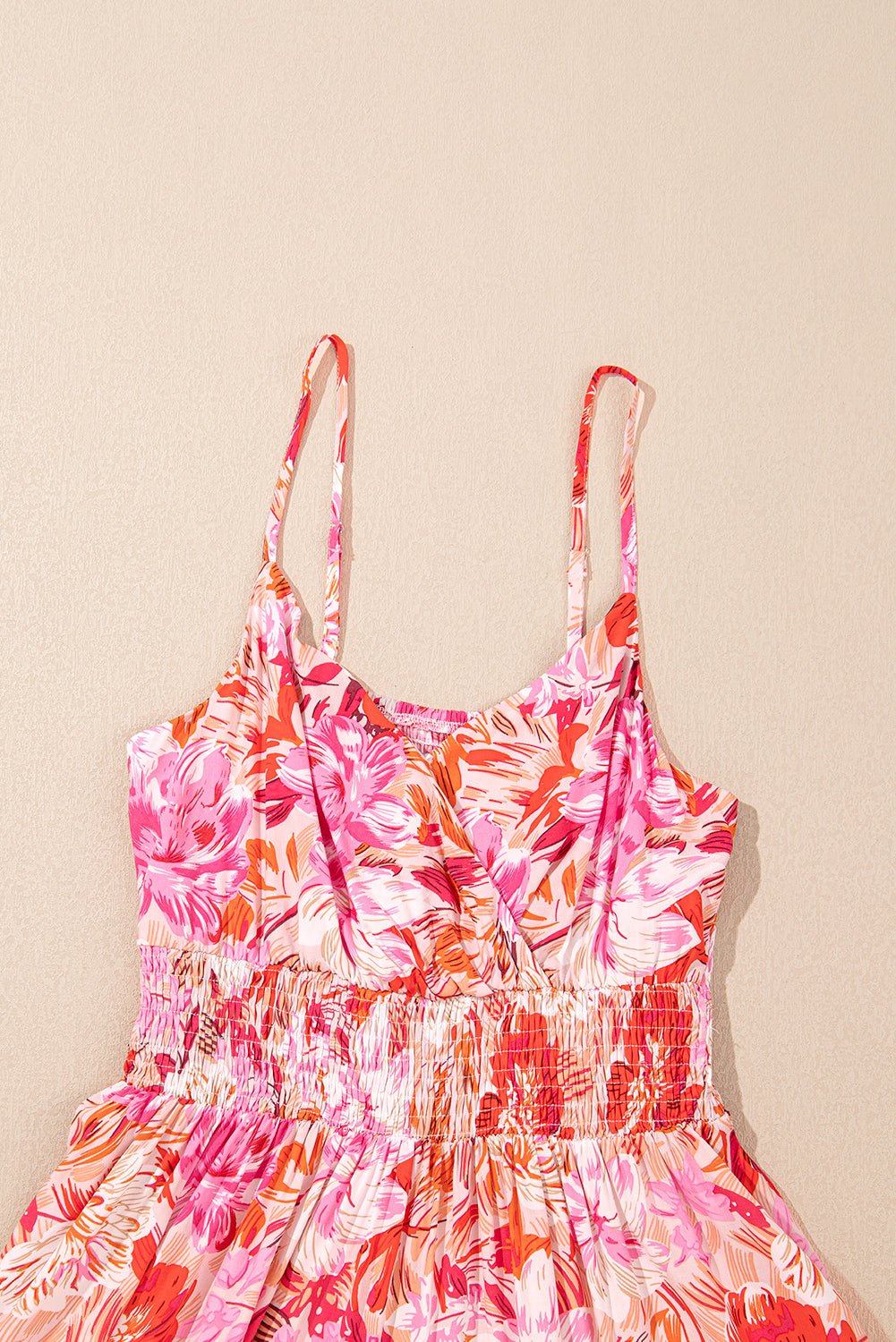 Floral Wrap V-Neck Spaghetti Strap Dress - Rooted & Reckless Co.