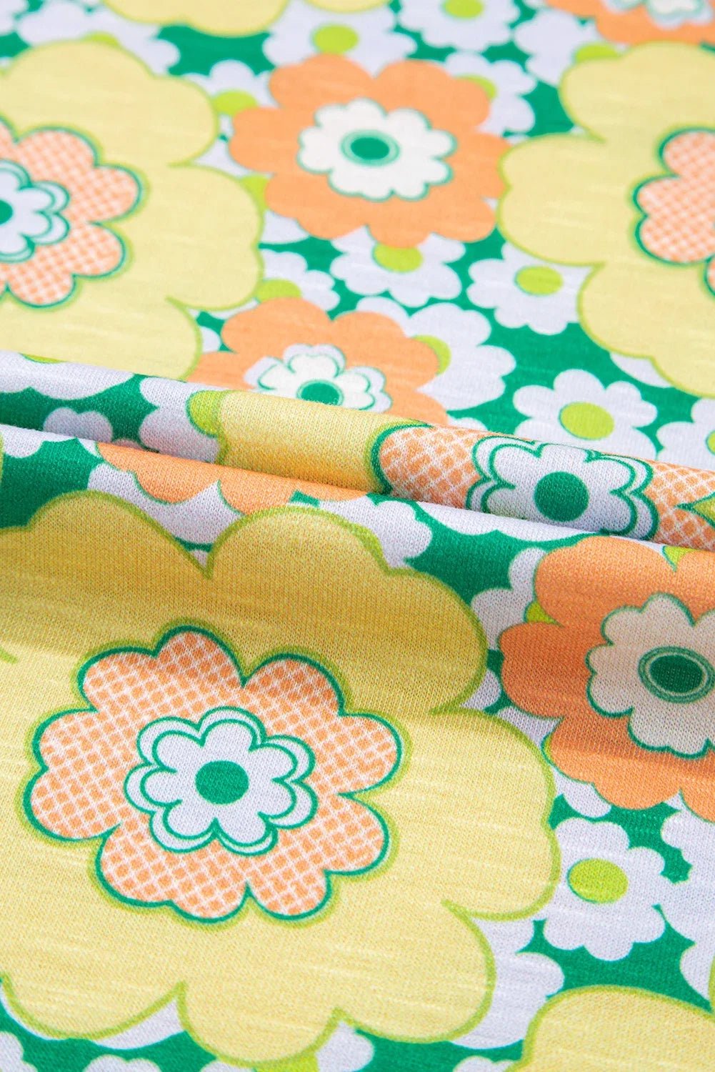 Flower Drop Shoulder Short Sleeve T-Shirt - Rooted & Reckless Co.