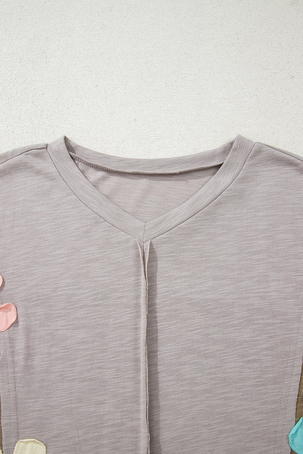 Flower Patch Exposed Seam 3/4 Sleeve T-Shirt - Rooted & Reckless Co.