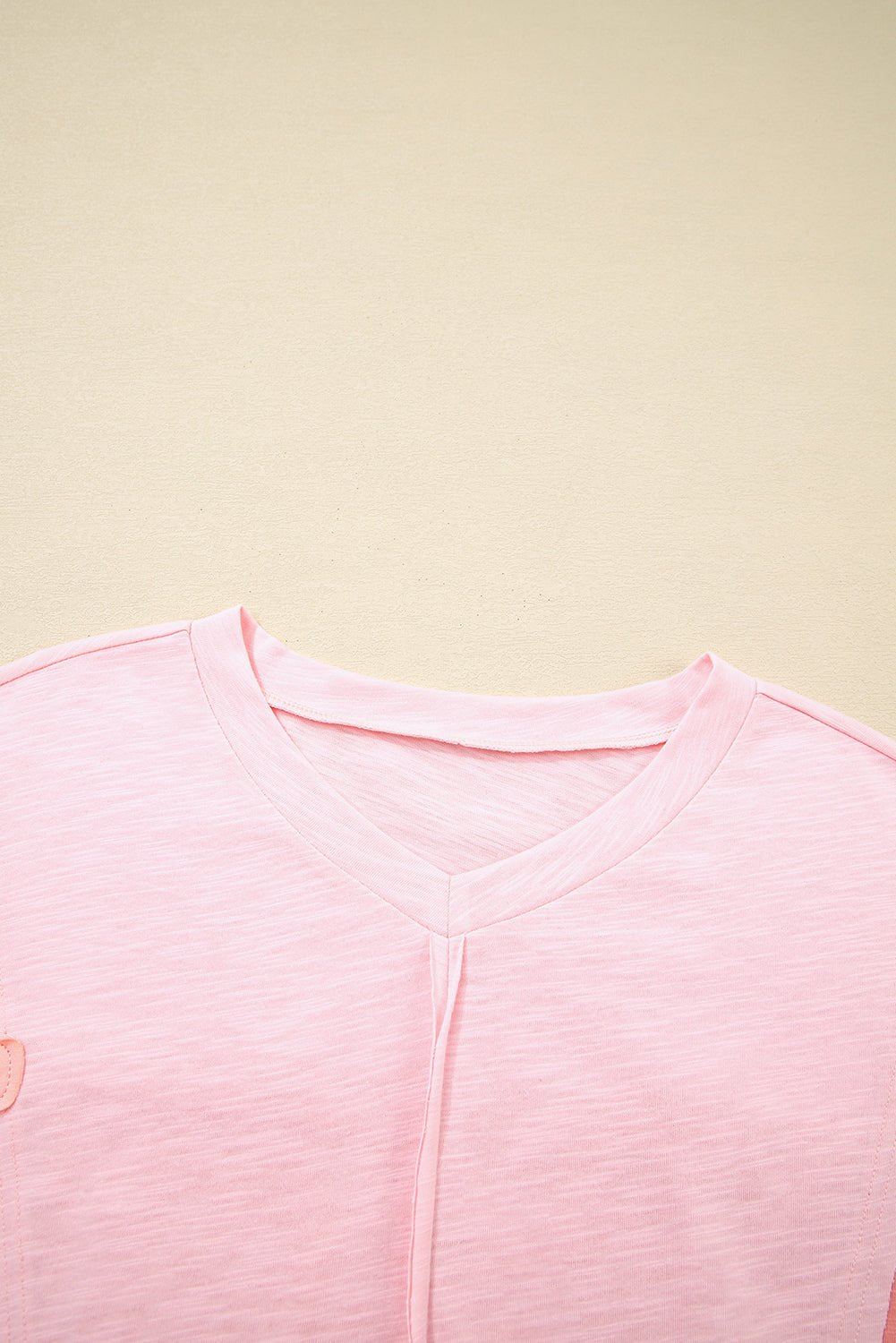 Flower Patch Exposed Seam 3/4 Sleeve T-Shirt - Rooted & Reckless Co.