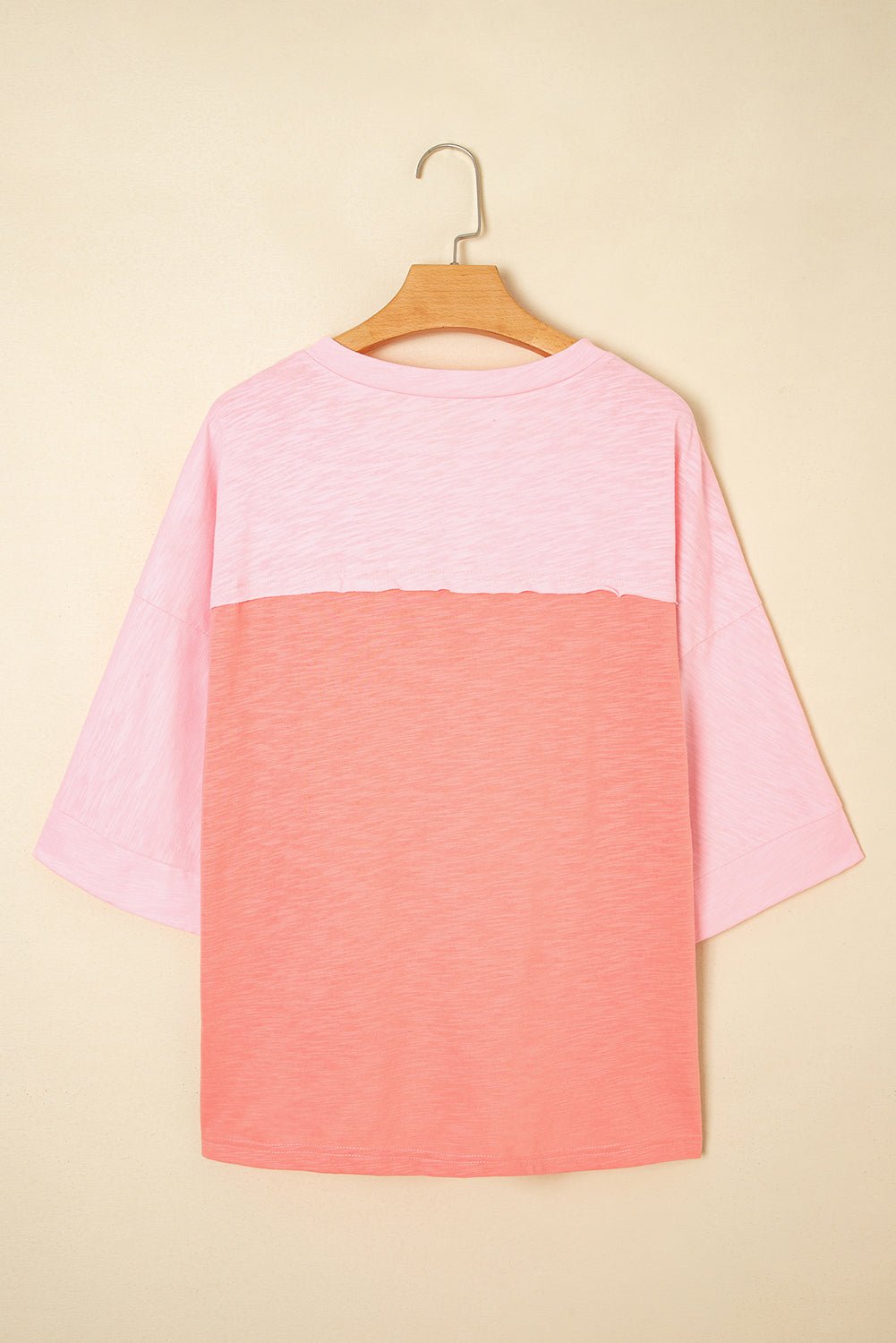 Flower Patch Exposed Seam 3/4 Sleeve T-Shirt - Rooted & Reckless Co.