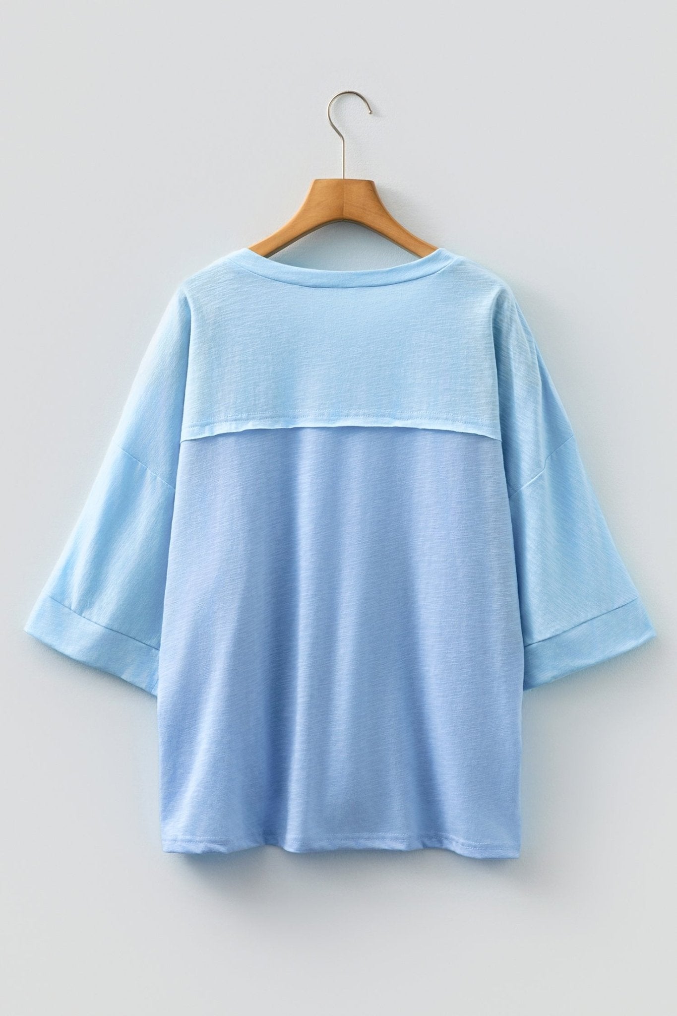 Flower Patch Exposed Seam 3/4 Sleeve T-Shirt - Rooted & Reckless Co.