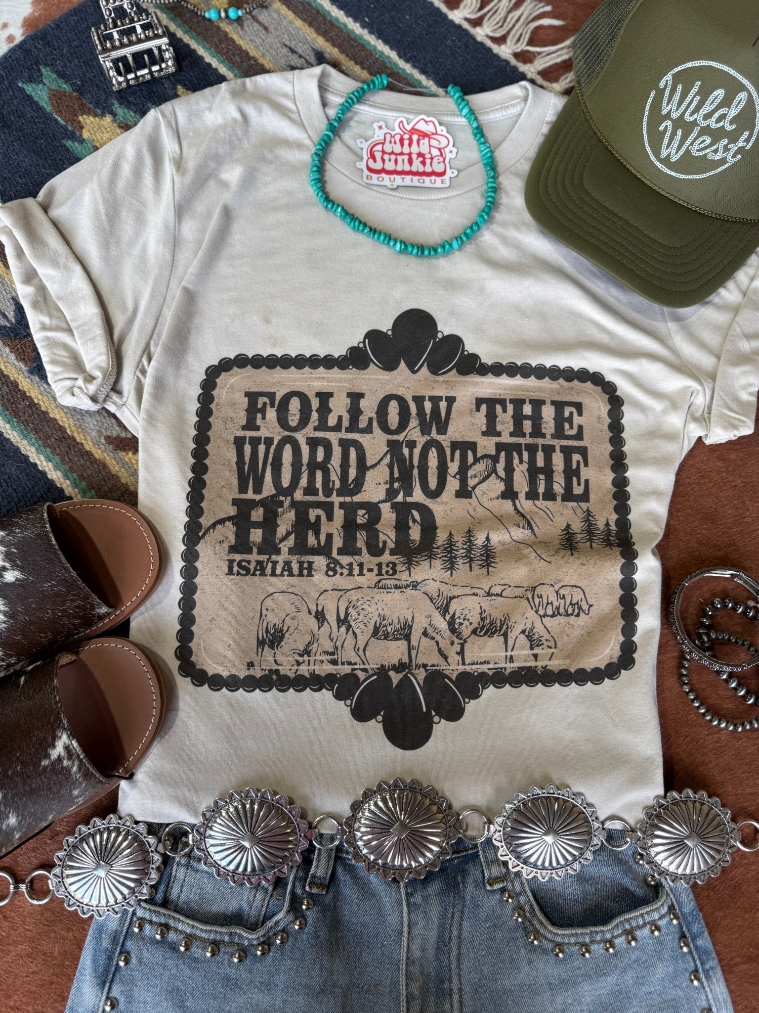 Follow The Word Not The Herd Graphic Tee - Rooted & Reckless Co.