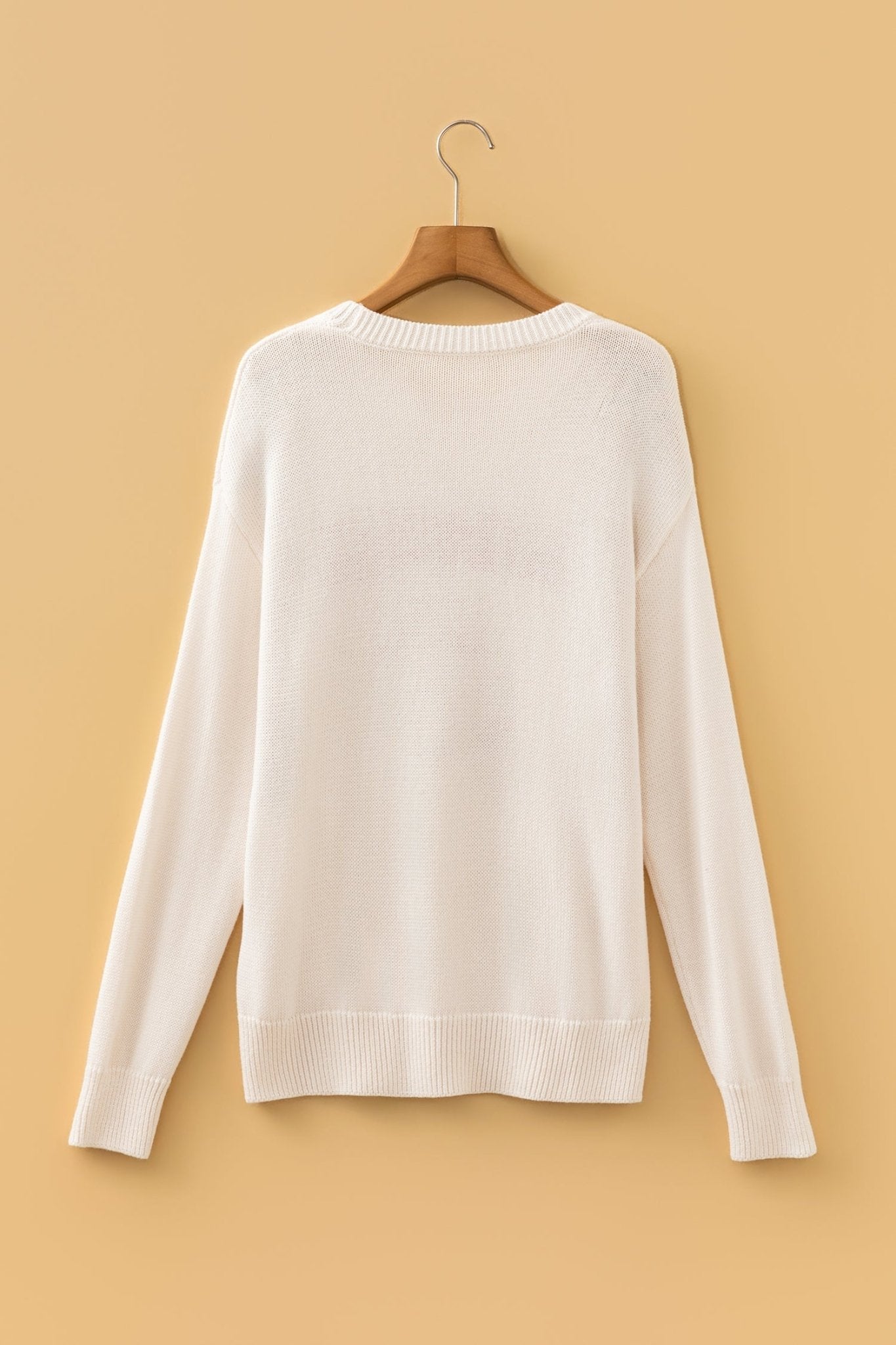 Football Drop Shoulder Knit Top Sweater - Rooted & Reckless Co.