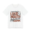 Football Mama T-Shirt – "Somebody's Loud Mouth" Graphic Tee - Rooted & Reckless Co.
